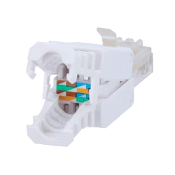 Conector para cables UTP - Conector salida RJ45 - Compatible UTP categoría 5E - Fácil instalación sin necesidad de he...