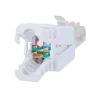 Conector para cables UTP - Conector salida RJ45 - Compatible UTP categoría 5E - Fácil instalación sin necesidad de he...