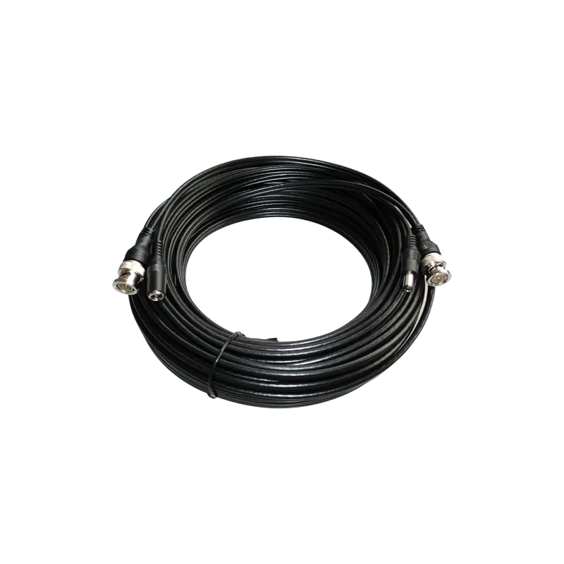 Cable combinado RG59 + DC - Conector BNC - 10 metros - Vídeo - Alimentación - Bajas pérdidas