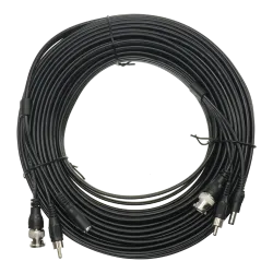 Cable combinado RG59 + Audio + DC - Mini RG59 con conector BNC - Cable de Audio mediante RCA - Cable de alimentación ...