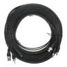 Cable combinado RG59 + Audio + DC - Mini RG59 con conector BNC - Cable de Audio mediante RCA - Cable de alimentación ...