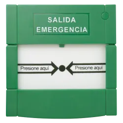 Pulsador de liberación de puerta - Botón de doble polo - Testado 100.000 usos - NO/NC/COM | Re-armable desde interior...