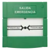 Pulsador de liberación de puerta - Botón de doble polo - Testado 100.000 usos - NO/NC/COM | Re-armable desde interior...