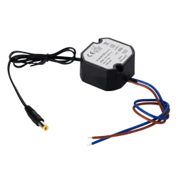 Adaptador de Corriente - 12 V / 1A /12 W - Impermeable IP67 - 50 (Al) x 48 (An) x 25 (Fo) mm - Estabilizado