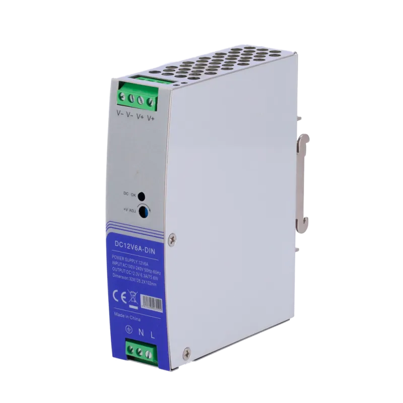 Fuente de alimentación conmutada - Salida DC 12 V 6.3 A / 75 W - Voltaje entrada AC100V-240V /50Hz-60Hz - 103 (Fo) x ...