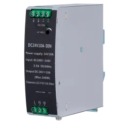 Fuente de alimentación conmutada - Salida DC 24 V 10 A / 240 W - 2 salidas - Voltaje entrada 90 V ~ 264 V - 100 (Fo) ...