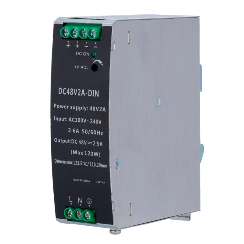 Fuente de alimentación conmutada - Salida DC 48 V 2.5 A / 120 W - 2 salidas - Voltaje entrada 100 V ~ 240 V - 123.5 (...