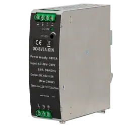 Fuente de alimentación conmutada - Salida DC 48 V 5 A / 240 W - 2 salidas - Voltaje entrada 100 V ~ 240 V - 123.5 (Al...