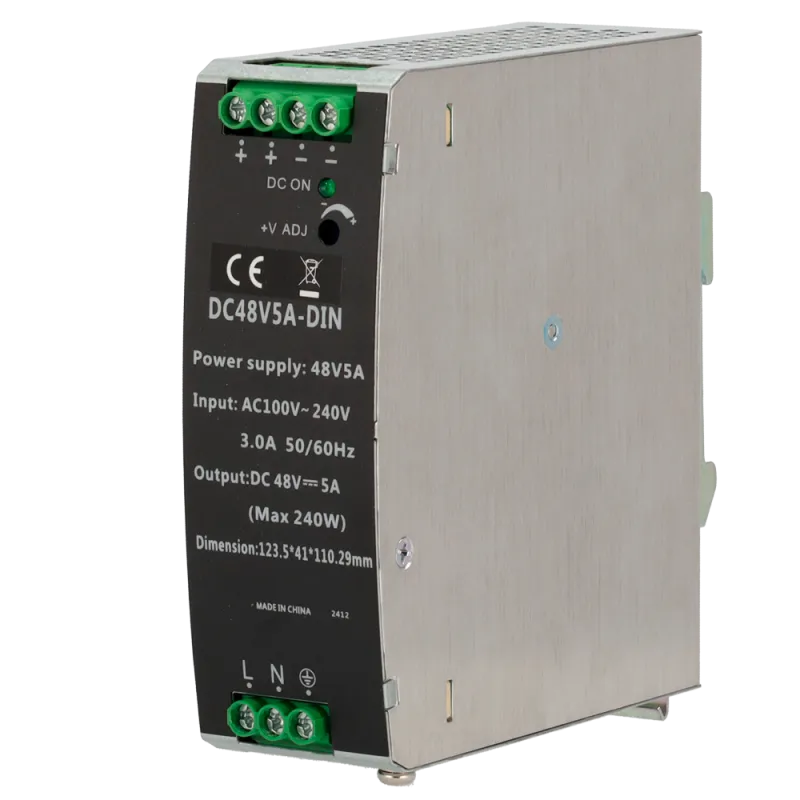 Fuente de alimentación conmutada - Salida DC 48 V 5 A / 240 W - 2 salidas - Voltaje entrada 100 V ~ 240 V - 123.5 (Al...