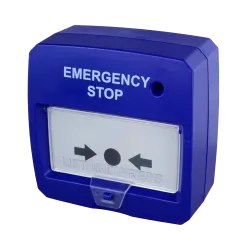 Pulsador rearmable - Especial para panel de extinción - Parada de emergencia - Indicador LED - Instalación en superfi...