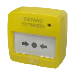 Pulsador rearmable - Especial para panel de extinción - Activación manual - Indicador LED - Instalación en superficie...