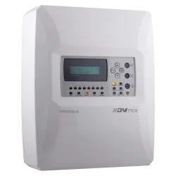 Central convencional de 4 zonas con pantalla LCD - 2 Salida de Sirena - 2 salidas de alarma y fallo y 2 salidas de re...