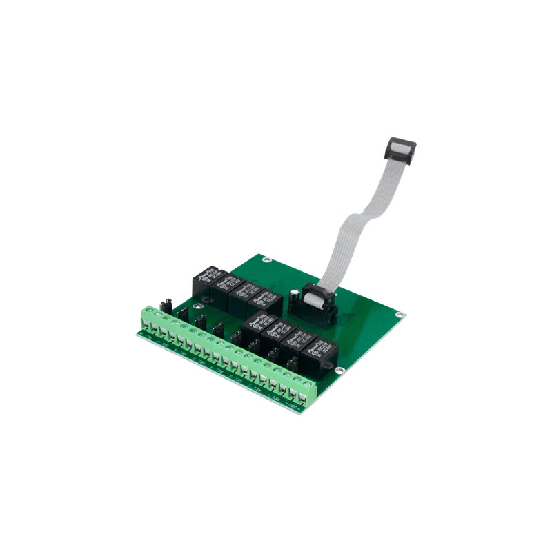 Módulo de relé convencional DMTECH - 8 salidas de relé - Hasta 3A/125VAC o 3A/30VDC - Alimentado desde la central - C...
