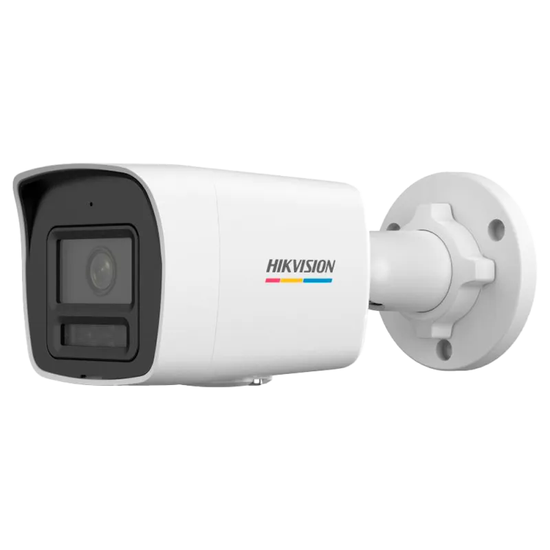 Cámara Bullet IP Hikvision - Gama Value - 4 MP | Lente 4.0 mm | ColorVu - IR 30 m | WDR 120 dB | Micrófono integrado...