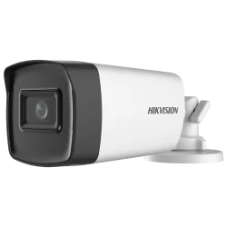 Hikvision - Cámara Bullet 4en1 Gama Value - Resolución 5 Megapíxel (2560x1944) - Lente 3.6 mm - IR Alcance 80 m - Imp...