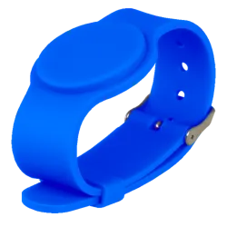 Pulsera de proximidad - ID por radiofrecuencia - MF DESFire pasivo | Color azul - Alta frecuencia 13.56 MHz - Correa ...