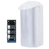 Detector exterior Duevi bajo consumo - Compatible con Ajax Transmitter (incluido) - Doble PIR y microondas (24 GHz) -...