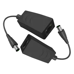 Extensor de IP por cable coaxial - Pasivo | No requiere alimentación - Emisor y receptor - Permite transmitir 1 canal...