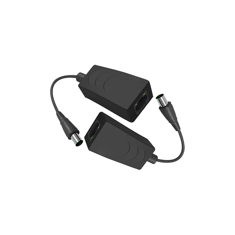 Extensor de IP por cable coaxial - Pasivo | No requiere alimentación - Emisor y receptor - Permite transmitir 1 canal...
