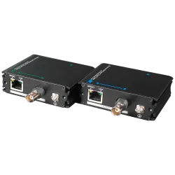 Extensor de IP por cable coaxial | PoE - Pasivo - Emisor y receptor - Permite transmitir 1 canal IP - Distancia máxim...