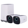 Kit 2 Cámaras 4K solar + 1 HomeBase 3 - Detección Humanos, mascotas y vehículos - HomeBase WiFi con sirena - Almacena...
