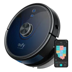 Robot Aspirador Eufy by Anker - Potencia máxima de 3200 Pa - Capacidad del depósito 330 ml Polvo, 200 ml Agua - Tecno...