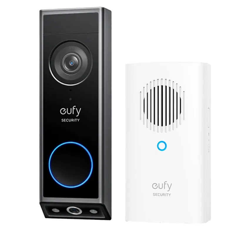 Kit de Timbre Wifi doble cámara Eufy by Anker - Resolución 2K - Detección de paquetes y reconocimiento facial - Hast...