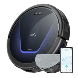 Robot Aspirador Eufy by Anker - Potencia máxima de 4000 Pa - Capacidad del depósito 400 ml Polvo, 200 ml Agua - Tecno...