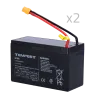 Batería para TEMPEST-BAT300 URFOG - 12V / 9Ah - Conectores especiales - Recambio sencillo - Incluye 2 baterías