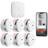 Kit de detección de incendio autónomo X-Sense - Inlcuye 6 detectores de humo XS01-M y Hub SBS50 - Conexión con HUB SB...