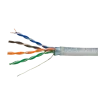 Cable FTP - Categoría 5E - Rollo de 305 metros - Cubierta color gris - Diámetro 5.5 mm - Compatible con Baluns
