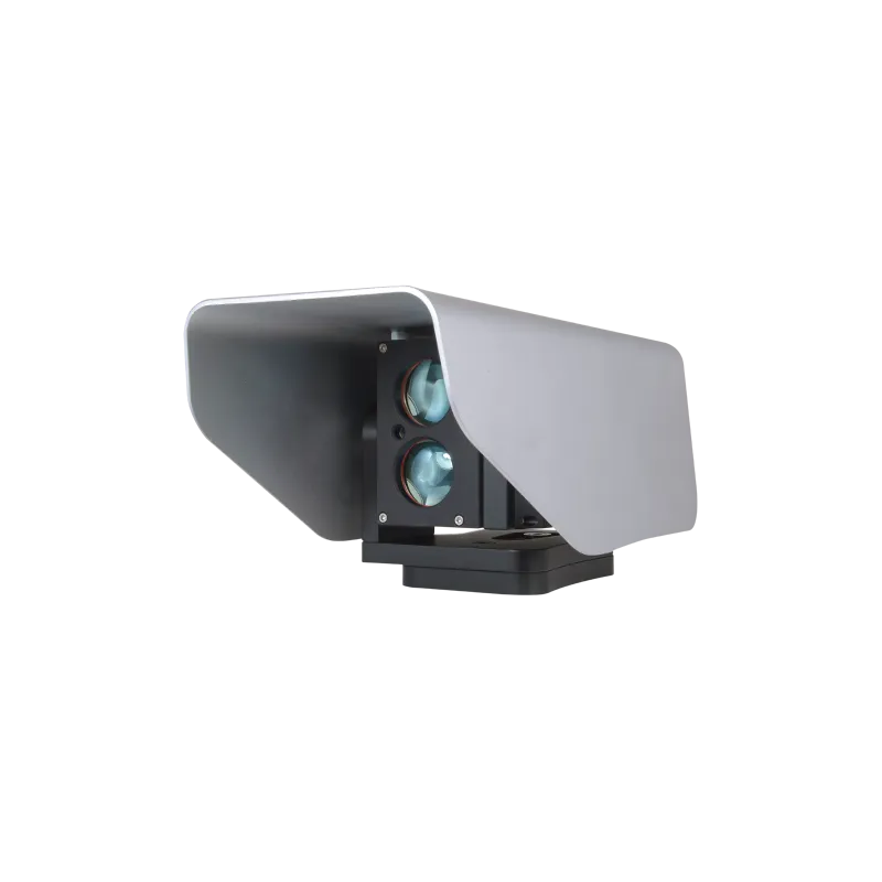 Detector láser exterior GJD - Tecnología Láser de gran alcance - Alcance detección regulable hasta 500 m - Alta fiabi...