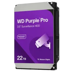 Disco duro Western Digital - Capacidad 22 TB - Interfaz SATA 6 Gb/s - Modelo WD221PURP - Especial para Videograbadore...
