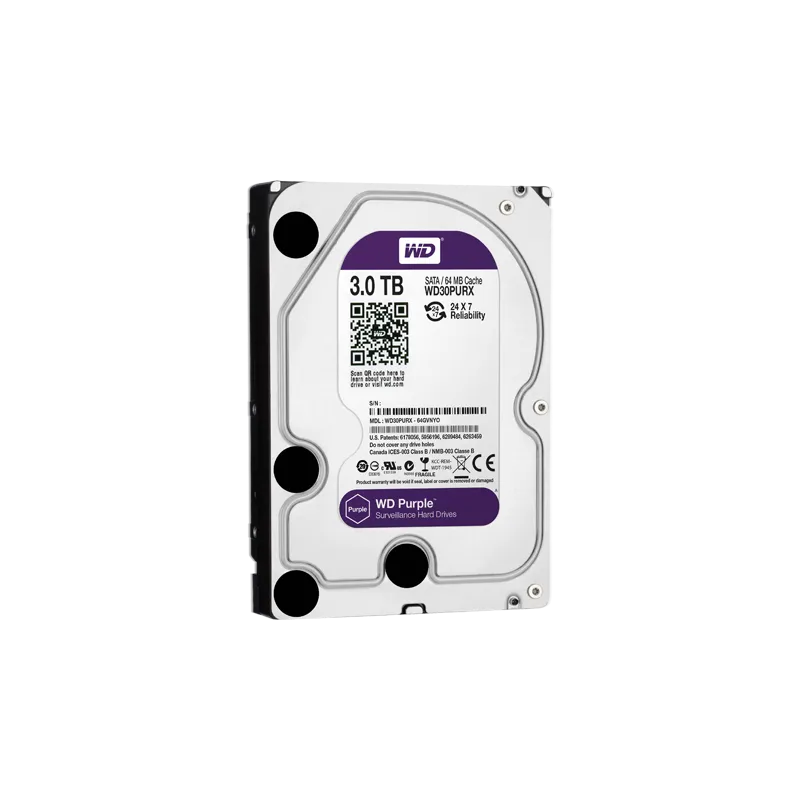 Disco duro - Capacidad 3 TB - Interfaz SATA 6 Gb/s - Modelo WD30PURX - Especial para Videograbadores - Suelto o insta... Disco duro - Capacidad 3 TB - Interfaz SATA 6 Gb/s - Modelo WD30PURX - Especial para Videograbadores - Suelto o insta...