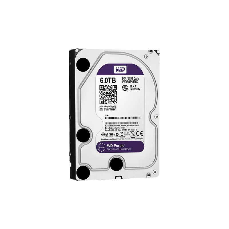 Disco duro Western Digital - Capacidad 6 TB - Interfaz SATA 6 Gb/s - Modelo WD60PURX - Especial para Videograbadores ... Disco duro Western Digital - Capacidad 6 TB - Interfaz SATA 6 Gb/s - Modelo WD60PURX - Especial para Videograbadores ...