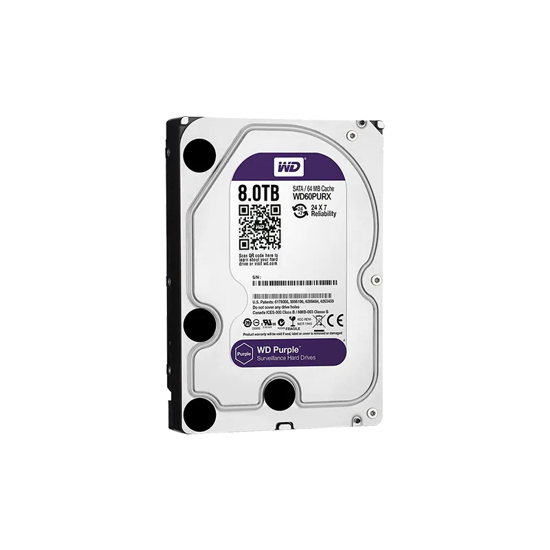 Disco duro Western Digital - Capacidad 8 TB - Interfaz SATA 6 Gb/s - Modelo WD85PURU - Especial para Videograbadores ...