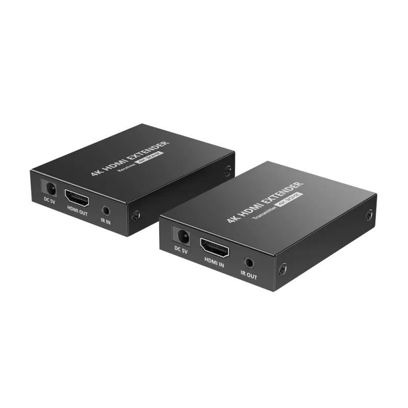 Extensor activo HDMI - Emisor y receptor - Alcance 70 m - Sobre cable UTP Cat 7 - Hasta 4K - Alimentación DC 5 V