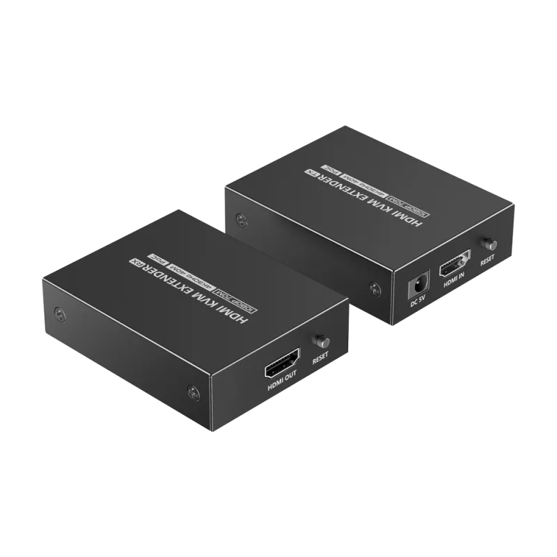 Extensor HDMI con KVM - Emisor y receptor - Alcance 70 m - Sobre cable UTP Cat 7 - Hasta 4K@30Hz - Alimentación DC 5 V