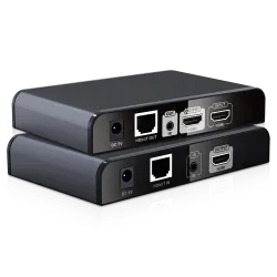 Extensor activo HDMI 1080p - Emisor y receptor - Alcance 120 m sobre cable UTP Cat 6 - Transmisión de IR - Permite co...
