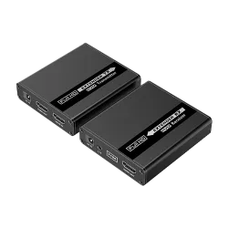 Extensor HDMI/USB por cable Ethernet CAT6/6A/7 - Emisor y receptor - Alcance 70 m - Hasta 1080p - Soporta salida audi...