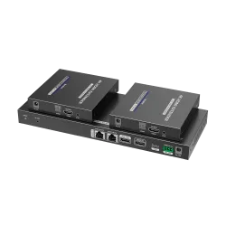 Splitter-Extensor HDMI 1x2 - 1 transmisor / 2 receptores - Resolución hasta 4K@60Hz - Alcance hasta 70m - Sobre cable...