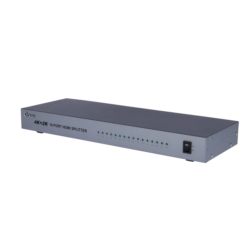 Multiplicador de señal HDMI - 1 entrada HDMI - 16 salidas HDMI - Hasta 4K*2 - Longitud máxima de salida 25 m - Alimen...