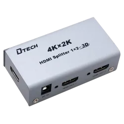 Multiplicador de señal HDMI - 1 entrada HDMI - 2 salidas HDMI - Hasta 4K*2 - Longitud máxima de salida 25 m - Aliment...