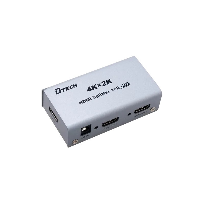 Multiplicador de señal HDMI - 1 entrada HDMI - 2 salidas HDMI - Hasta 4K*2 - Longitud máxima de salida 25 m - Aliment...