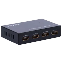 Multiplicador de señal HDMI - 1 entrada HDMI - 4 salidas HDMI - Hasta 4K*2 - Longitud máxima de salida 25 m - Aliment...