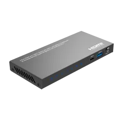 HDMI Switch - 3 Entradas HDMI - 1 entrada USB-C - 1 Salida HDMI - Resolución 8K@60Hz - Control con mando a distancia