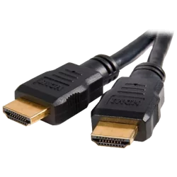 Cable HDMI - Conectores HDMI tipo A macho - Alta velocidad - 0.5 m - Color negro - Conectores anticorrosión