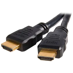 Cable HDMI - Conectores HDMI tipo A macho - Alta velocidad - 0.5 m - Color negro - Conectores anticorrosión