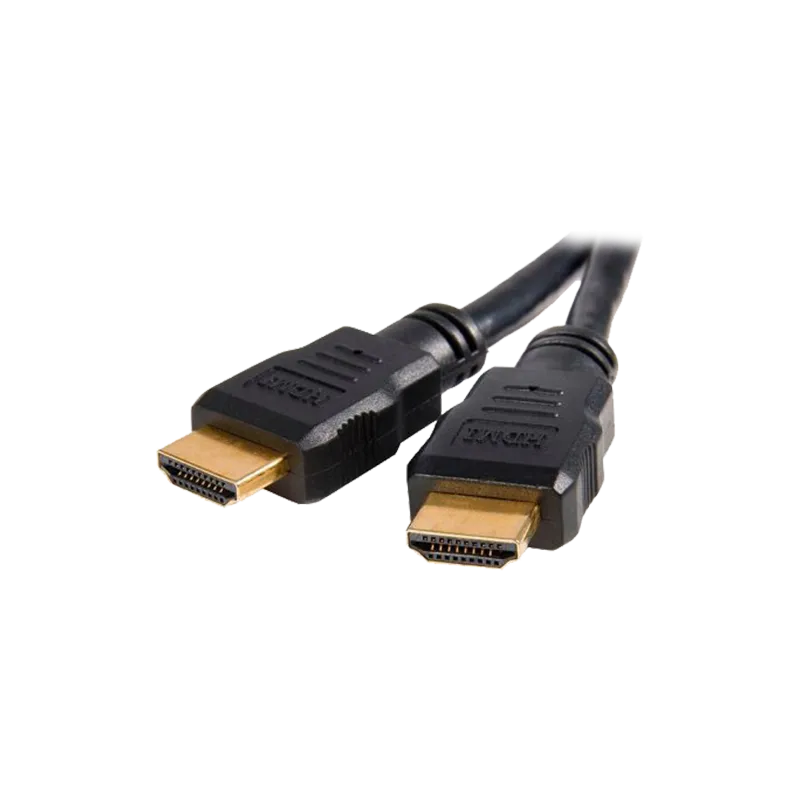 Cable HDMI - Conectores HDMI tipo A macho - Alta velocidad - 0.5 m - Color negro - Conectores anticorrosión