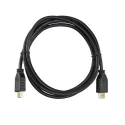 Cable HDMI - Conectores HDMI tipo A macho - Alta velocidad - 1.8 m - Color negro - Conectores anticorrosión